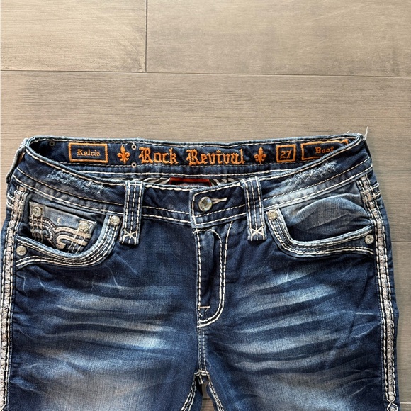 Women's Dark Blue Bootcut Rock Revival Jeans “Kelcie” - Picture 3 of 3